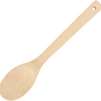 Wooden/Bamboo Kitchen Utensils Set & Kitchen Gadgets, Kitchen Essentials Cooking Utensils, Spatulas, Spoons and Crepe Spreader (1ct 12" Spoon)