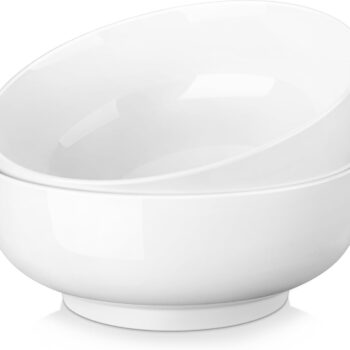 ServingBowls,114OZ(10")ExtraLargeSaladBowlsSetof2,PorcelainWhiteServingBowlsforSalad,Soup,PastaandDinner,LargeCeramicBowlSetforEntertaining,SeriesREGULAR