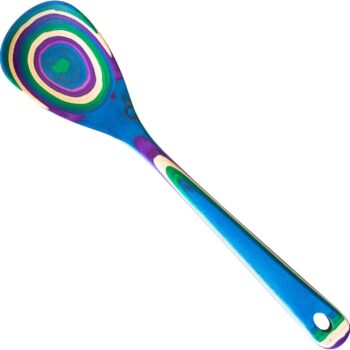 Totally Bamboo  Mumbai Collection 12-1/2" Wooden Cooking Spoon, Safe for Nonstick