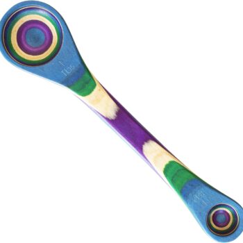 Totally Bamboo  Mumbai Collection 2-in-1 Wooden Measuring Spoon with Tablespoon and Teaspoon Measurements