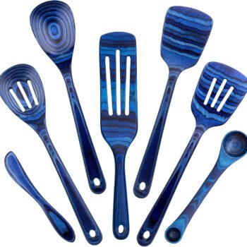 Totally Bamboo  Malta Collection 7 Piece Cooking Utensil Set, Safe for Nonstick