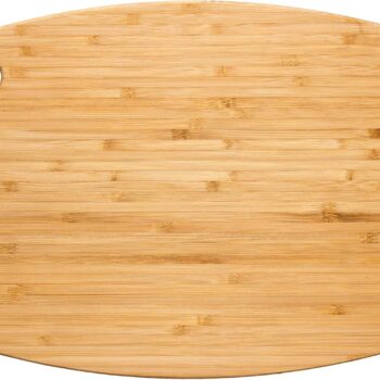 Dishwasher Safe Cutting Board, 13.5" x 9" Reversible Bamboo Chopping Board | Lightweight Kitchen Prep Board for Vegetables, Meats, Cheese and More